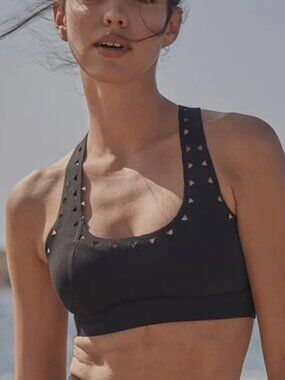 WISKII Racerback Laser Cut Sports Bra Size US Small/2